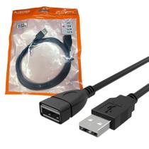 CABO EXTENSOR USB 2.0 A MACHO X A FEMEA 1.8M AMxAF PRETO USB1802 PLUS CABLE