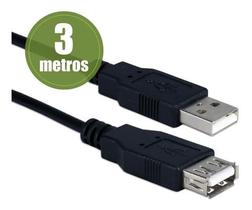 Cabo Extensor USB 2.0 AM/AF 3,0 Metros