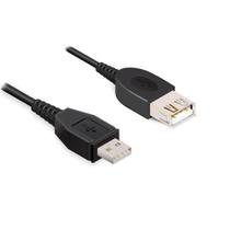 Cabo Extensor USB 2.0 , AM/AF, Cabo 2,5 Metros, Blindado, Comtac, Preto 28129092