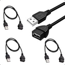 Cabo extensor USB 2.0 Macho Femea 1,80M Kit C/ 3 Unidades Cabo extensor USB 2.0 Macho Femea 1,80M Kit C/ 3 Unidades