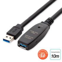 Cabo Extensor USB 3.0 Ativo Repetidor Macho X Fêmea 10 Metros Comtac 9374