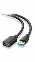 Cabo Extensor USB 3.0 Macho Fêmea 1 Metro Preto