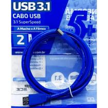 Cabo Extensor Usb 3.1 Macho/fêmea 2m Alto Desempenho 0187702 Cabo Extensor Usb 3.1 Macho/fêmea 2m Alto Desempenho 0187702