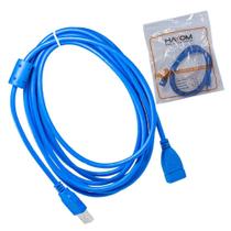Cabo Extensor USB 3 Metros Hayom CB1116 Cabo Extensor USB 3 Metros Hayom CB1116