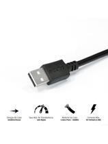Cabo Extensor Usb A 2.0 Macho Para Usb A 2.0 Femea 28awg Puro Cobre 1 Metro - Puamf2-1