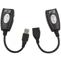 Cabo Extensor Usb Adaptador via Patch Cord Cat5 e Cat5E Cabo Extensor Usb Adaptador via Patch Cord Cat5 e Cat5E
