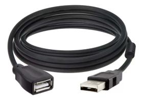 Cabo Extensor USB Hi-Speed 2.0 3 Metros Macho Para Fêmea