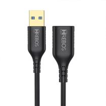 Cabo Extensor Usb Macho E Fêmea 2 Metros Da Hrebos Hs-39 Cabo Extensor Usb Macho E Fêmea 2 Metros Da Hrebos Hs-39