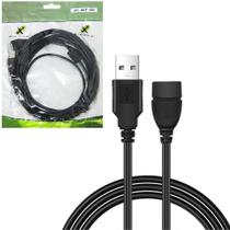 Cabo extensor usb macho x usb femea com filtro x-cell 2.0 5m - BAZZI