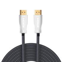 Cabo Fibra Óptica HDMI 2.1 8K 48Gbps HDR Nylon Trançado 40m