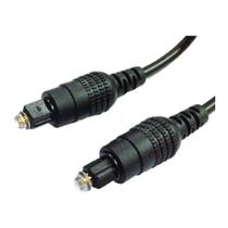 Cabo Fibra Otica para Audio 2,2MM TOSLINK/TOSLINK Preto 5M, Granel STORM