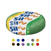 Cabo Fio Elétrico Sil Flexível 6mm Flexsil 25m 750V Verde