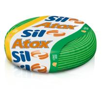 Cabo Fio Elétrico Sil Flexível de Cobre 4mm 50m Verde