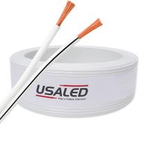 Cabo Fio Flexível 0,75mm Paralelo Rolo 100 Metros Polarizado Cabo Fio Flexível 0,75mm Paralelo Rolo 100 Metros Polarizado