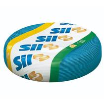 Cabo Fio Flexível 4,0Mm Rolo 100M Azul Sil Cabo Fio Flexível 4,0Mm Rolo 100M Azul Sil