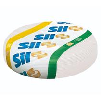 Cabo Fio Flexível 4,0mm Rolo 100m Branco Sil Cabo Fio Flexível 4,0mm Rolo 100m Branco Sil