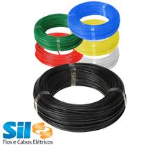 Cabo Fio Flexível Sil Cores - 4mm Rolo Com 100 Metros Cabo Fio Flexível Sil Cores - 4mm Rolo Com 100 Metros