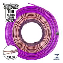 Cabo Fio Paralelo Technoise CRK 2x2,50 MM Rolo 100,00 Metros Alta Pureza de Cobre