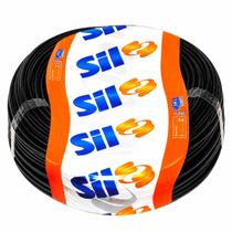 Cabo Fio PP 2x1,50mm Preto Rolo 100m Cabo Flexível Bipolar Fio Elétrico Silflex SIL Cabo Fio PP 2x1,50mm Preto Rolo 100m Cabo Flexível Bipolar Fio Elétrico Silflex SIL