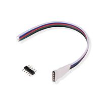 Cabo Fita Led Rgbw 5 Pinos Femea + Conector P5 - 5 unidades
