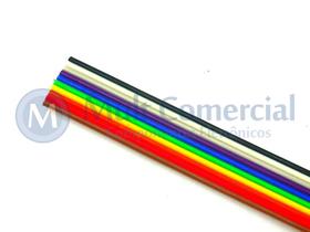 Cabo Flat Colorido 28AWG 10 Vias DS-1058-10M28 - Rolo com 30 Metros Cabo Flat Colorido 28AWG 10 Vias DS-1058-10M28 - Rolo com 30 Metros