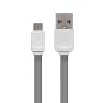 Cabo flat Rock Space micro USB - 100cm - Cinza
