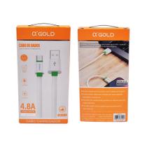 Cabo Flat USB para Tipo C 1 Metro 4.8A a'Gold - AGold