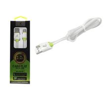 Cabo Flat V8 3.0A Micro Usb Turbo 2M X-Cell Branco BRANCO//VERDE CLARO