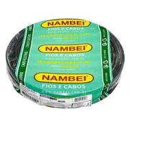 Cabo flex 2,5mm 750v preto rolo nambei Cabo flex 2,5mm 750v preto rolo nambei