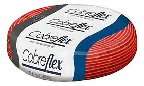 Cabo flex 2,5mm atox vermelho rolo cobreflex
