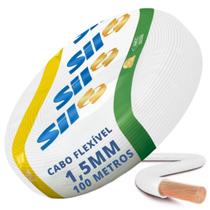 Cabo Flex 750V 1.50 100M Branco Sil