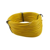 Cabo Flex. Auto Estanhado 0.50mm Amarelo Rolo 100m- Cód.6757