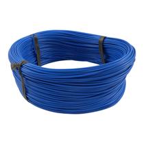 Cabo Flex. Auto Estanhado 0.50mm Azul Rolo 100m-Cód.6758
