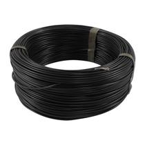 Cabo Flex. Auto Estanhado 1.00mm Preto Rolo 100m - Cód.6760