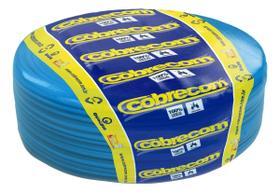 Cabo flex cobrecom 4 mm rolo 100m azul Cabo flex cobrecom 4 mm rolo 100m azul