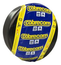 Cabo flexicom 16,0 mm preto rolo - cobrecom