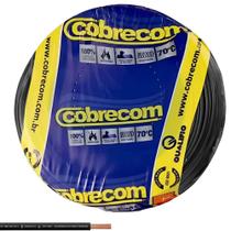 Cabo Flexicom de Cobre 2,5mm 750 Volts Preto com 100 Metros - 1150504401 - COBRECOM Cabo Flexicom de Cobre 2,5mm 750 Volts Preto com 100 Metros - 1150504401 - COBRECOM