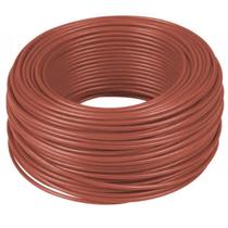 Cabo flexível 0,5mm marrom 750v - 100mts - condutores nbr