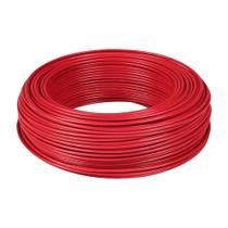 Cabo Flexivel 10.0mm 750v Rolo Com 100 Metros Vermelho
