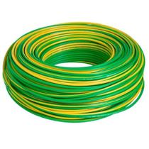 Cabo flexível 1,0mm verde-amarelo 750v - 100mts - condutores nbr