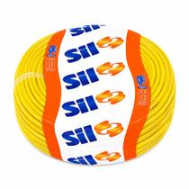 Cabo Flexível 1,5mm Rolo 100m Fio Elétrico Amarelo PVC Cobre Puro Antichama SIL Cabo Flexível 1,5mm Rolo 100m Fio Elétrico Amarelo PVC Cobre Puro Antichama SIL
