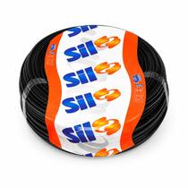 Cabo Flexível 25mm Rolo 100m Fio Elétrico Preto PVC Cobre Puro Antichama SIL Cabo Flexível 25mm Rolo 100m Fio Elétrico Preto PVC Cobre Puro Antichama SIL