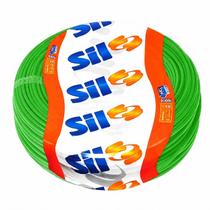 Cabo Flexível 4mm Rolo 50 Metros Verde Sil Fio Elétrico PVC Cobre Puro Antichama Cabo Flexível 4mm Rolo 50 Metros Verde Sil Fio Elétrico PVC Cobre Puro Antichama