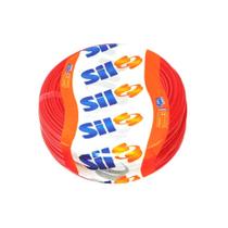 Cabo Flexível 4mm Rolo 50 Metros Vermelho Sil Fio Elétrico PVC Cobre Puro Antichama
