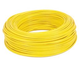 Cabo Flexível 4mm² 750V Amarelo Rolo Com 100 Metros - Cableflex