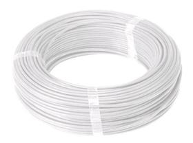 Cabo Flexível 4mm² 750V Branco Rolo com 100 Metros - Vathisa