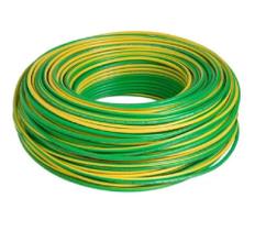 Cabo Flexível 4mm² 750V Verde/Amarelo Rolo Com 100 Metros - Cobrecom