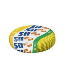 Cabo Flexível 750V 1,50Mm Amarelo Rolo Com 100 Metros Sil Cabo Flexível 750V 1,50Mm Amarelo Rolo Com 100 Metros Sil