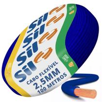 Cabo Flexivel 750V 2,5mm100 MetrosAzul Escuro Sil