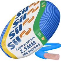 Cabo Flexivel 750V 2,5mm100 MetrosAzul Sil Cabo Flexivel 750V 2,5mm100 MetrosAzul Sil